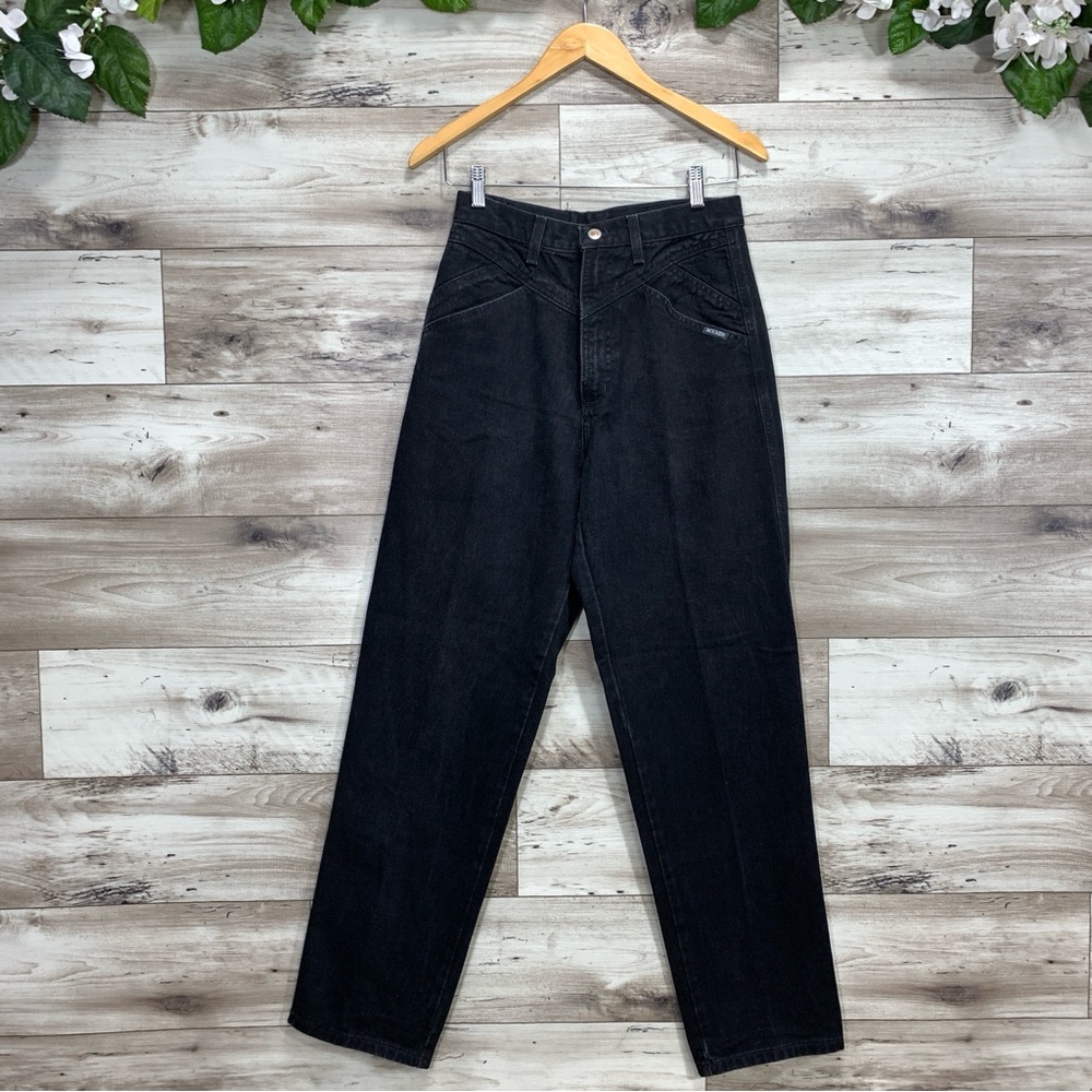 Rockies Rocky Mountain vintage 90s black western high rise mom jeans size 30/11